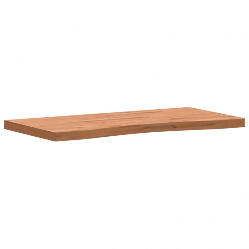 Schreibtischplatte 100x(45-50)x4 cm Massivholz Buche