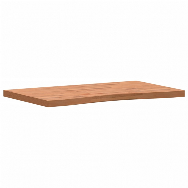 Schreibtischplatte 100x(55-60)x4 cm Massivholz Buche
