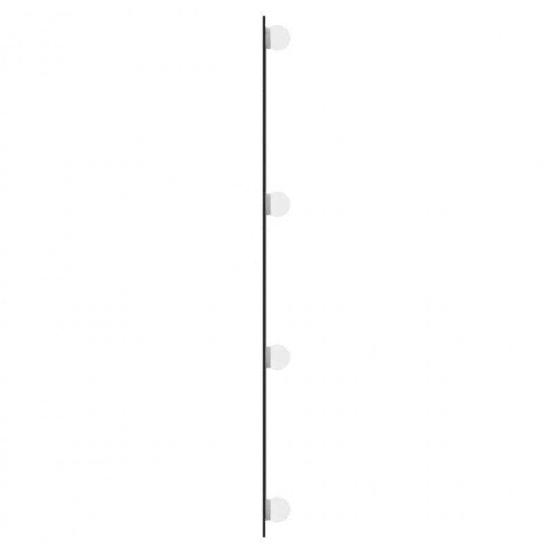 Wandspiegel mit LED-Leuchten 40x80 cm Glas Rechteckig