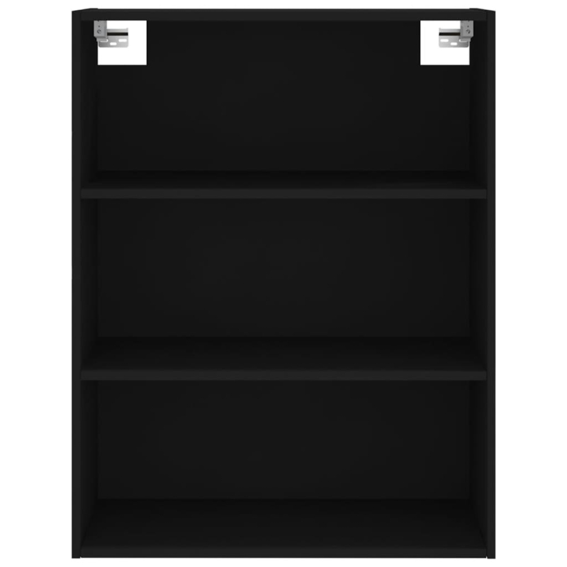 Highboard Schwarz 69,5x32,5x180 cm Holzwerkstoff