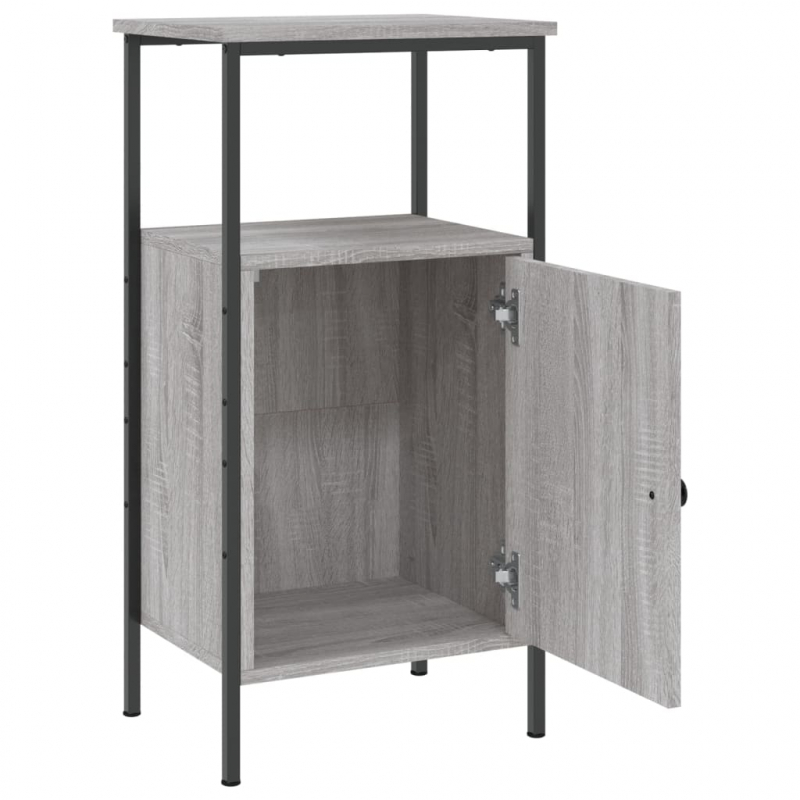 Nachttische 2 Stk. Grau Sonoma 41x31x80 cm Holzwerkstoff
