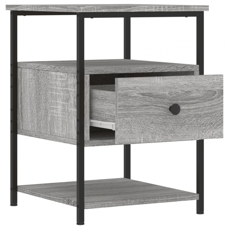 Nachttisch Grau Sonoma-Eiche 40x42x56 cm Holzwerkstoff