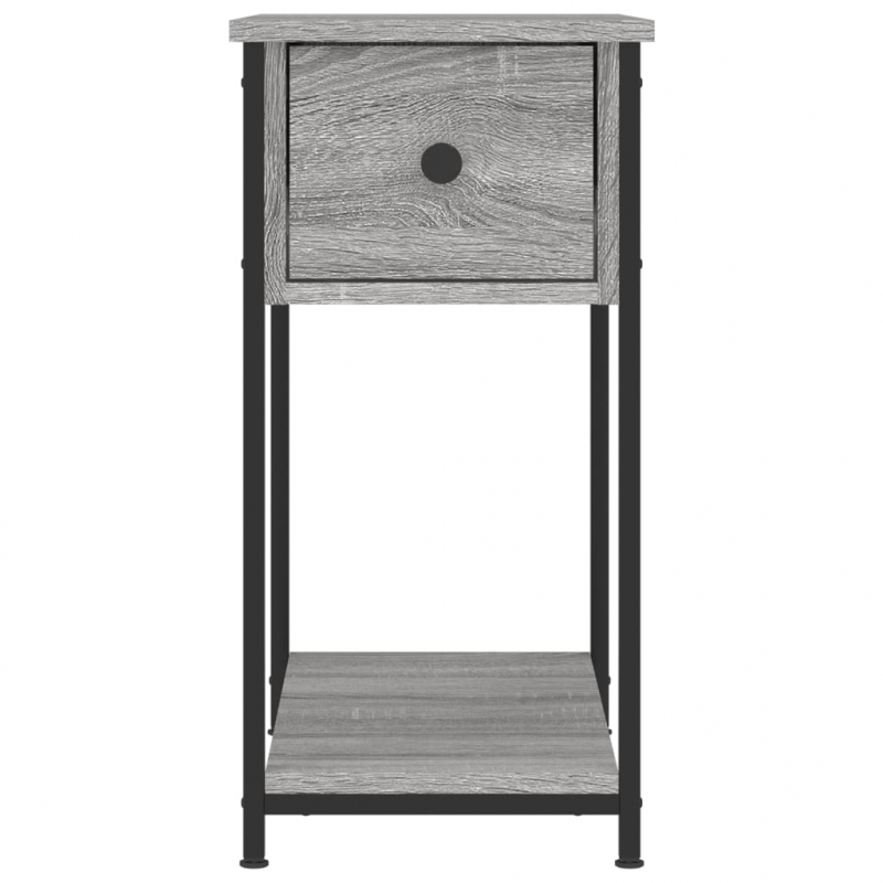 Nachttische 2 Stk. Grau Sonoma 30x60x60 cm Holzwerkstoff