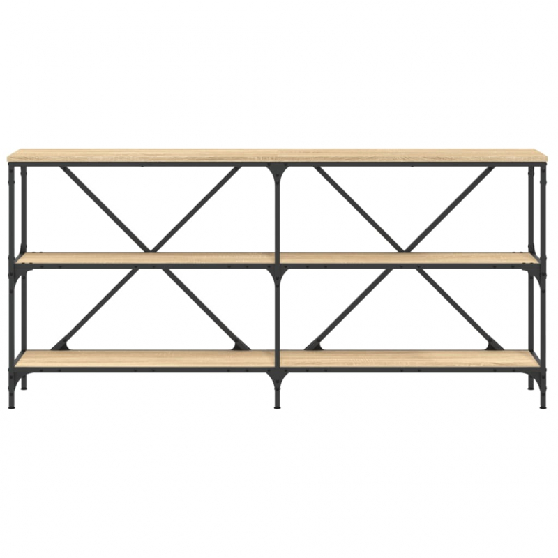 Konsolentisch Sonoma-Eiche 160x30x75 cm Holzwerkstoff und Eisen