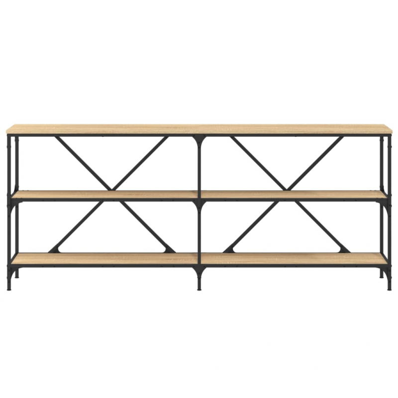 Konsolentisch Sonoma-Eiche 180x30x75 cm Holzwerkstoff und Eisen