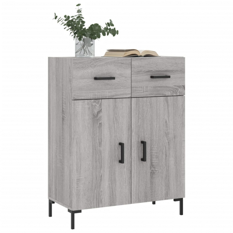 Sideboard Grau Sonoma 69,5x34x90 cm Holzwerkstoff