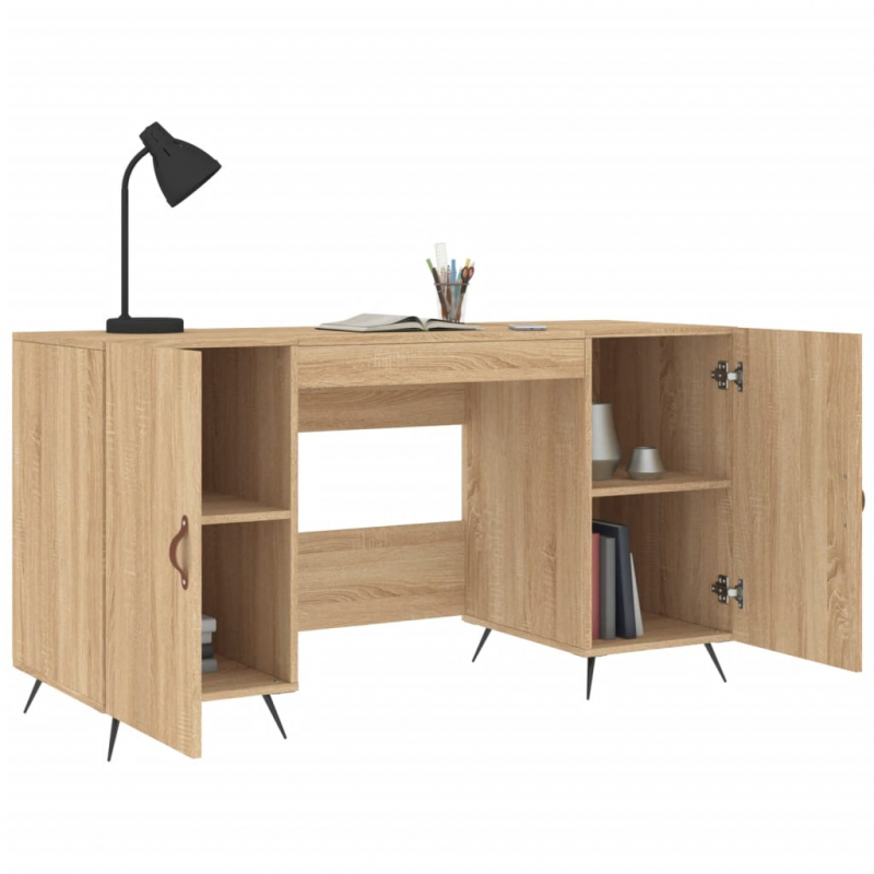 Schreibtisch Sonoma-Eiche 140x50x75 cm Holzwerkstoff