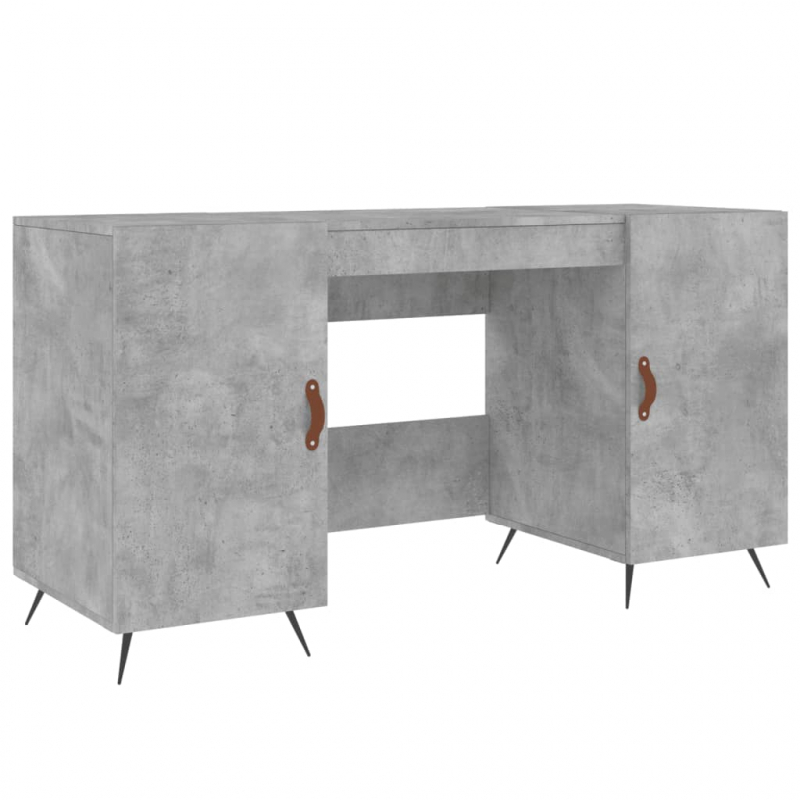 Schreibtisch Betongrau 140x50x75 cm Holzwerkstoff