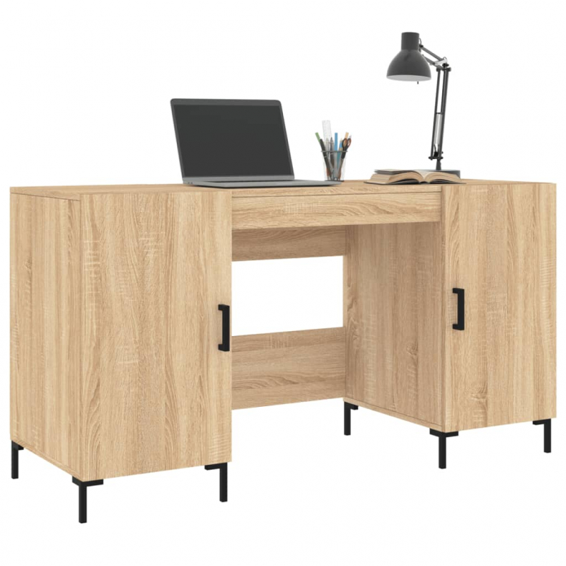 Schreibtisch Sonoma-Eiche 140x50x75 cm Holzwerkstoff