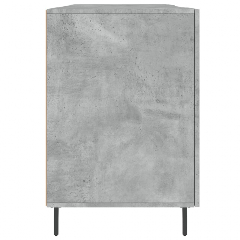 Schreibtisch Betongrau 140x50x75 cm Holzwerkstoff