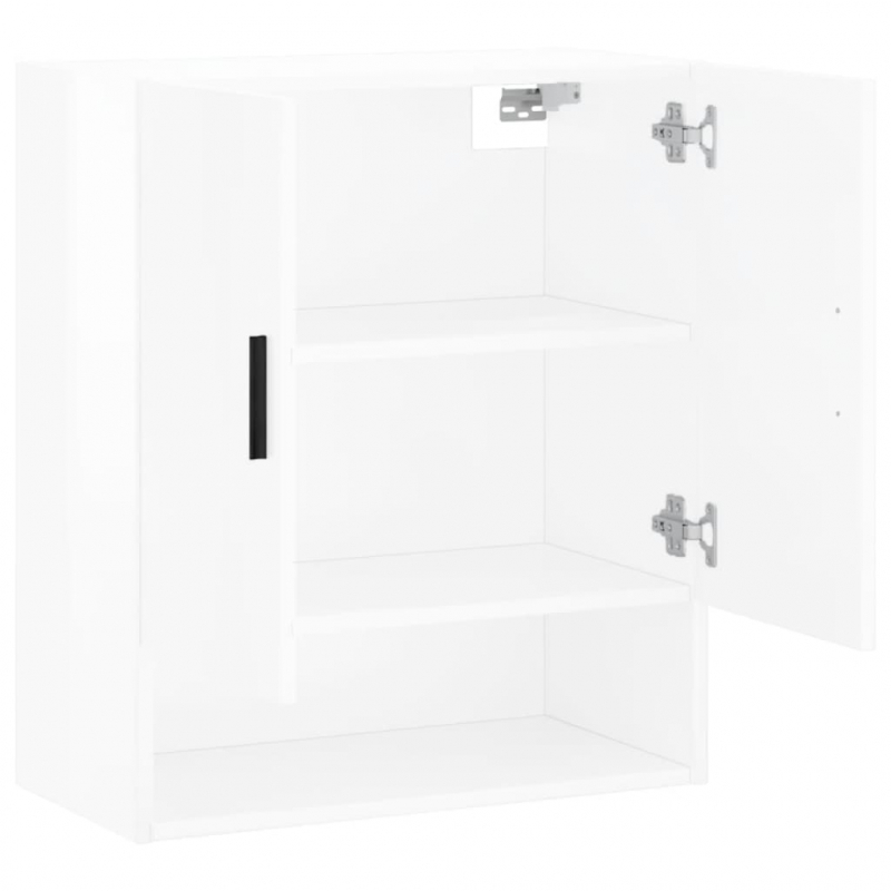 Wandschrank Hochglanz-Weiß 60x31x70 cm Holzwerkstoff