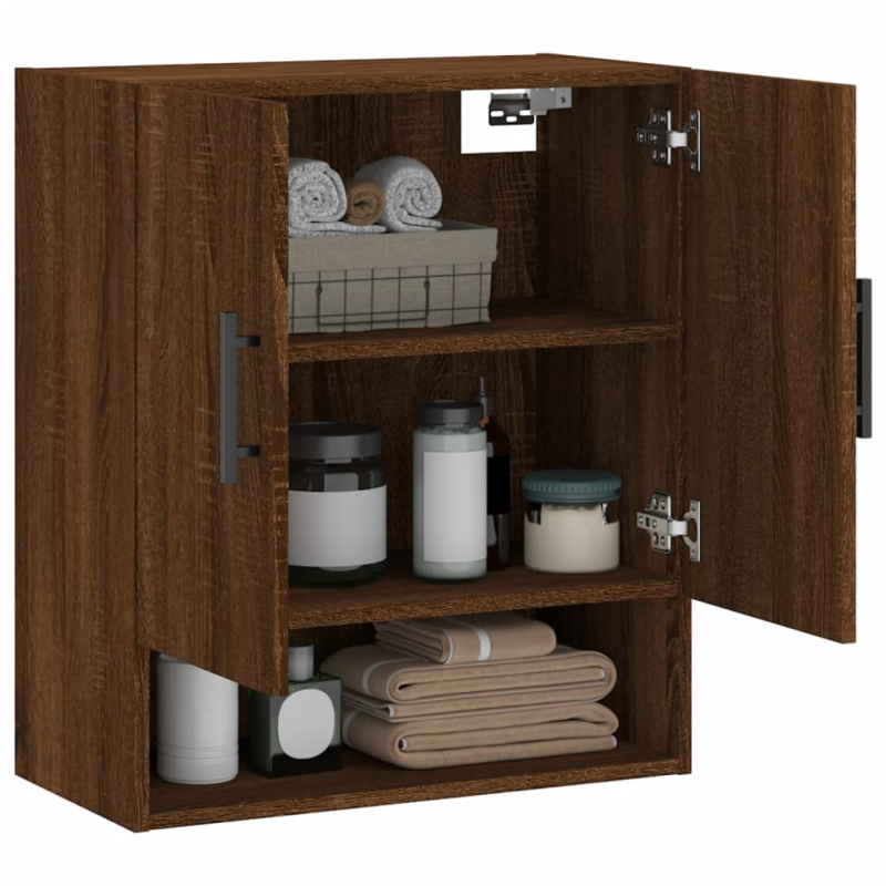 Wandschrank Braun Eichen-Optik 60x31x70 cm Holzwerkstoff