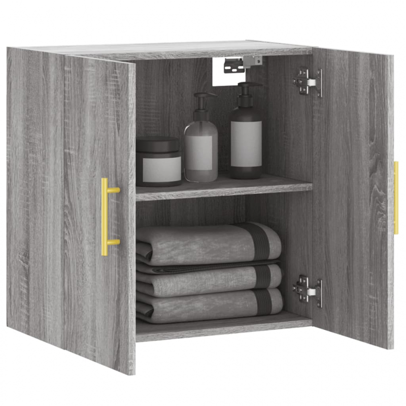 Wandschrank Grau Sonoma 60x31x60 cm Holzwerkstoff