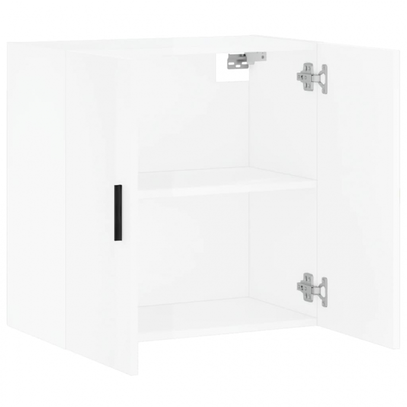 Wandschrank Hochglanz-Weiß 60x31x60 cm Holzwerkstoff