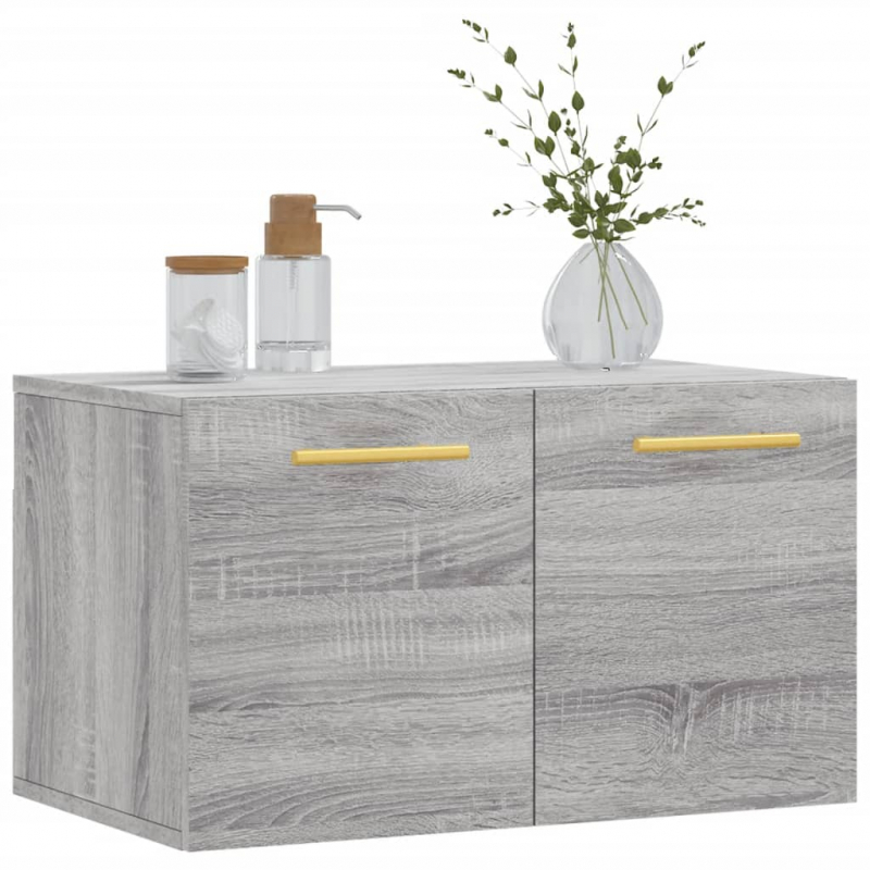 Wandschrank Grau Sonoma 60x36,5x35 cm Holzwerkstoff