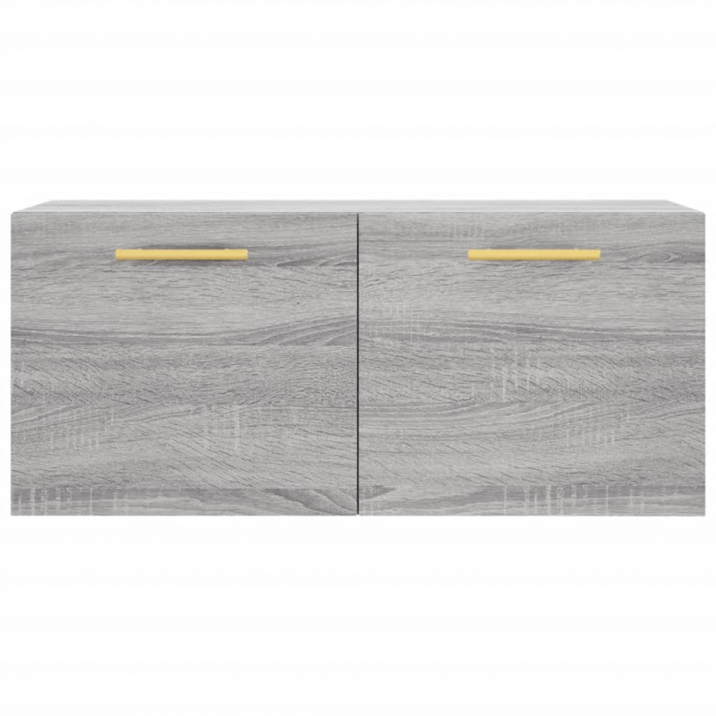 Wandschrank Grau Sonoma 80x36,5x35 cm Holzwerkstoff