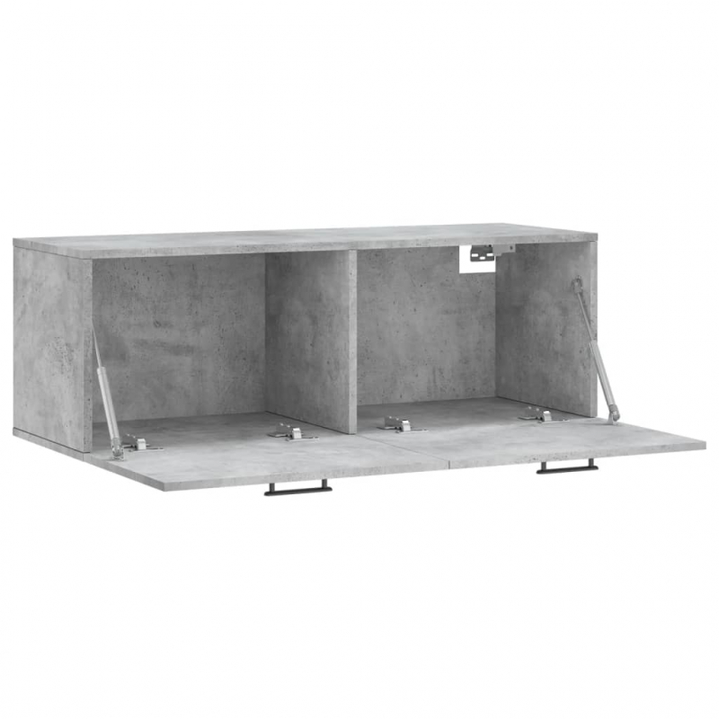 Wandschrank Betongrau 100x36,5x35 cm Holzwerkstoff