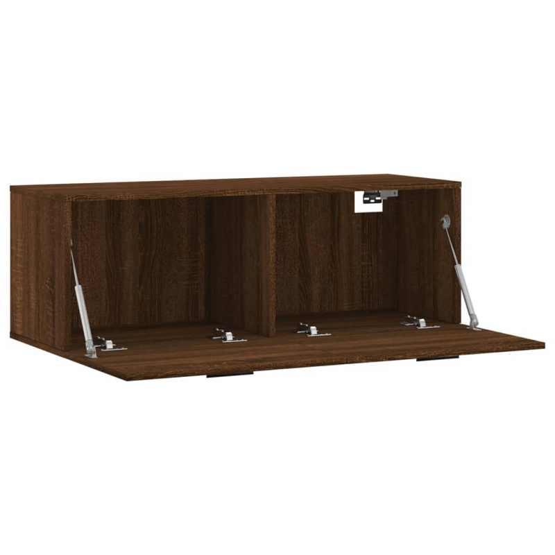 Wandschrank Braun Eichen-Optik 100x36,5x35 cm Holzwerkstoff