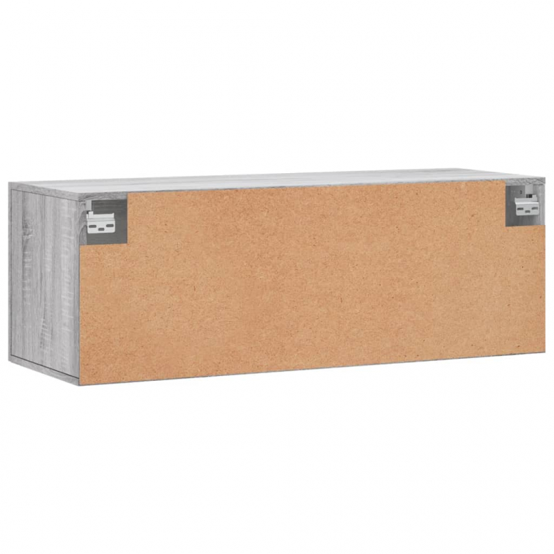 Wandschrank Grau Sonoma 100x36,5x35 cm Holzwerkstoff