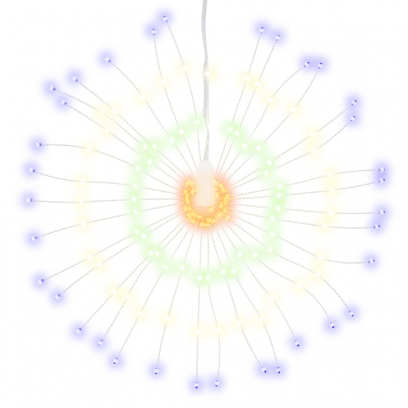 Weihnachtsbeleuchtungen Feuerwerk 8 Stk. 140 LEDs Mehrfarbig