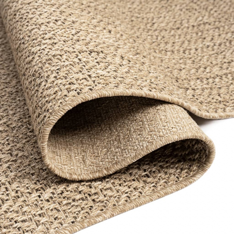 Teppich ZIZUR 80x150 cm Jute-Optik Indoor und Outdoor