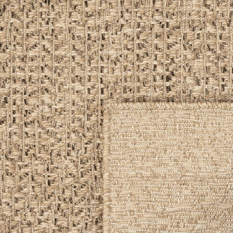 Teppich ZIZUR 120x170 cm Jute-Optik Indoor und Outdoor