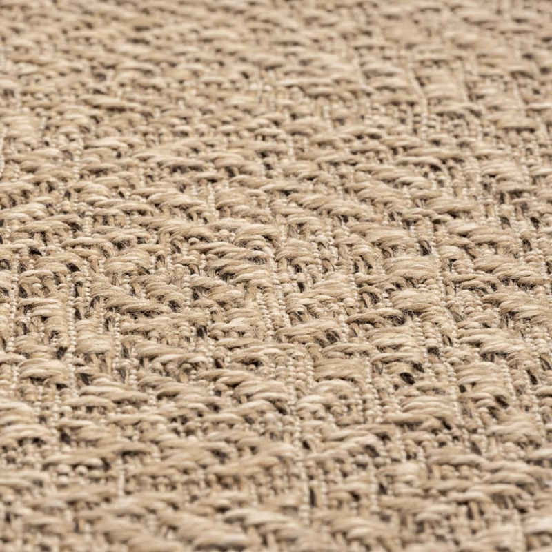 Teppich ZIZUR 200x290 cm Jute-Optik Indoor und Outdoor
