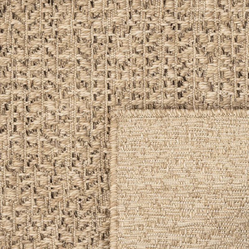 Teppich ZIZUR 200x290 cm Jute-Optik Indoor und Outdoor