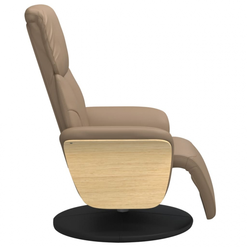Relaxsessel mit Fußteil Cappuccino-Braun Kunstleder