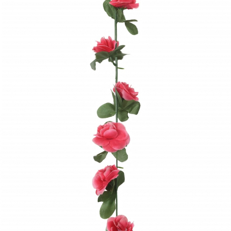 Weihnachtskränze 6 Stk. Frühlingsrosen Rot 250 cm