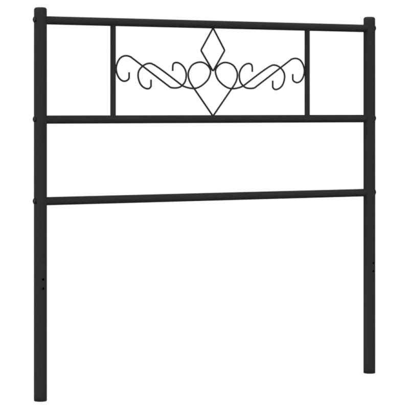 Kopfteil Metall Schwarz 90 cm