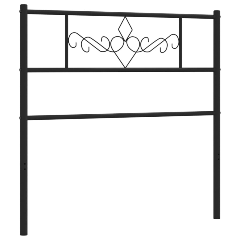 Kopfteil Metall Schwarz 90 cm