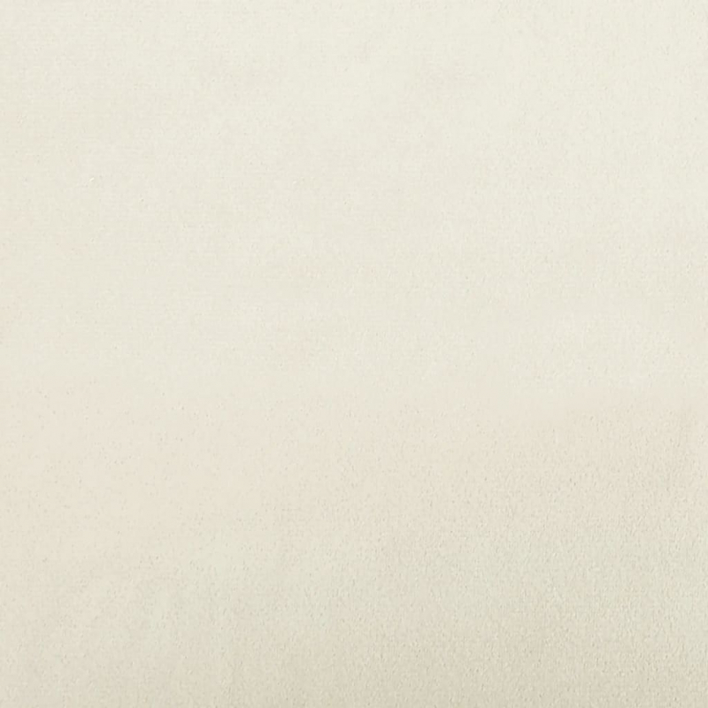 2-Sitzer-Sofa mit Zierkissen Creme 120 cm Samt