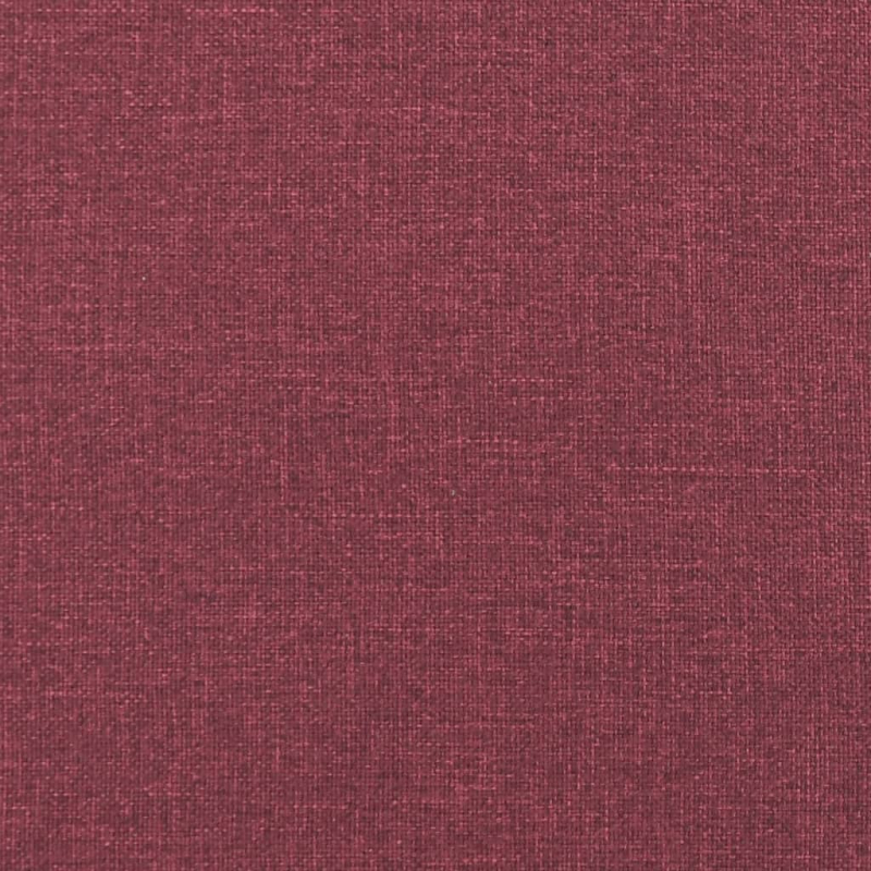 2-Sitzer-Sofa mit Zierkissen Weinrot 120 cm Stoff