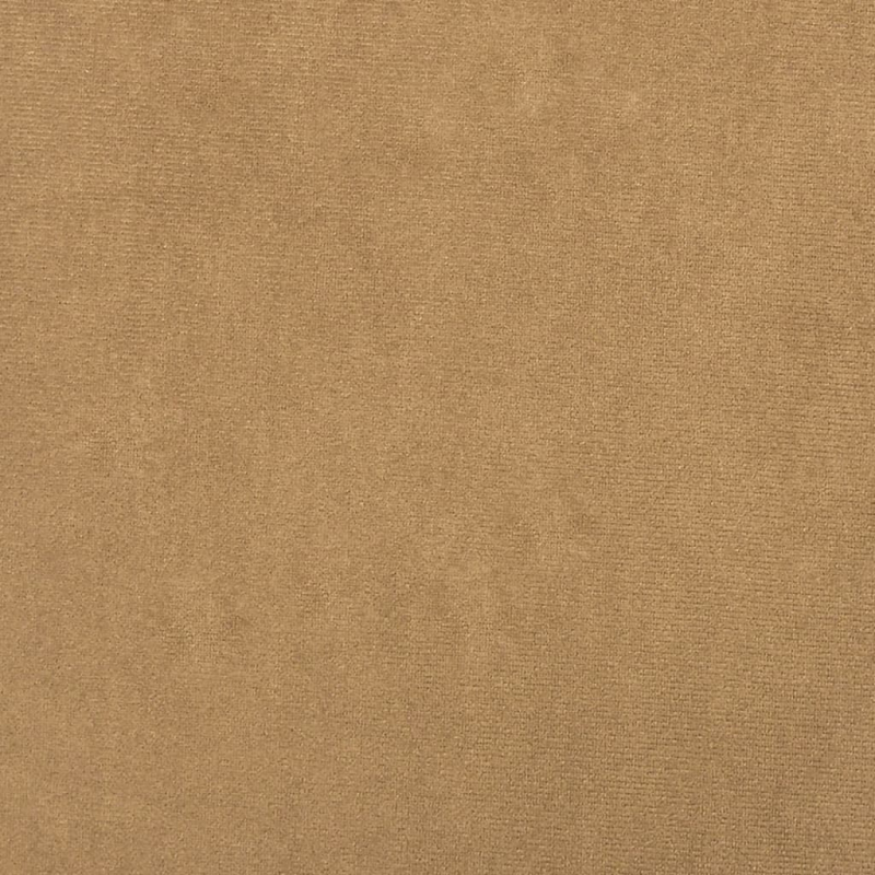 2-Sitzer-Sofa mit Zierkissen Braun 120 cm Samt