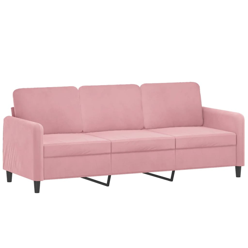 2-tlg. Sofagarnitur Rosa Samt