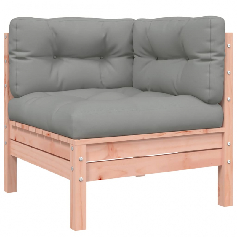 Gartensofa mit Kissen und Hocker 2-Sitzer