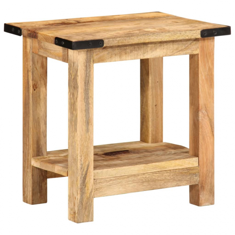 Beistelltisch 40x30x40 cm Raues Massivholz Mango