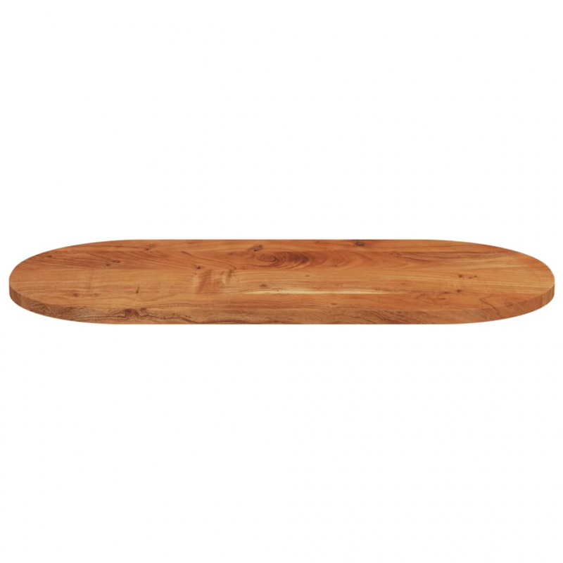 Tischplatte 100x50x2,5 cm Oval Massivholz Akazie