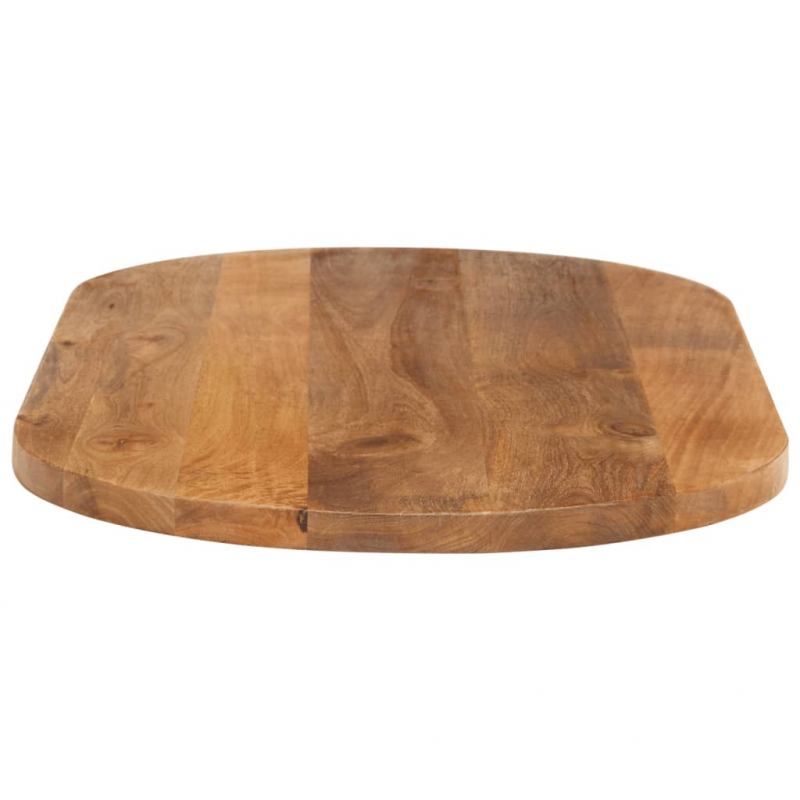 Tischplatte 120x50x2,5 cm Oval Massivholz Mango