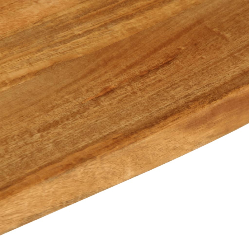 Tischplatte mit Baumkante 40x30x2,5 cm Massivholz Mango