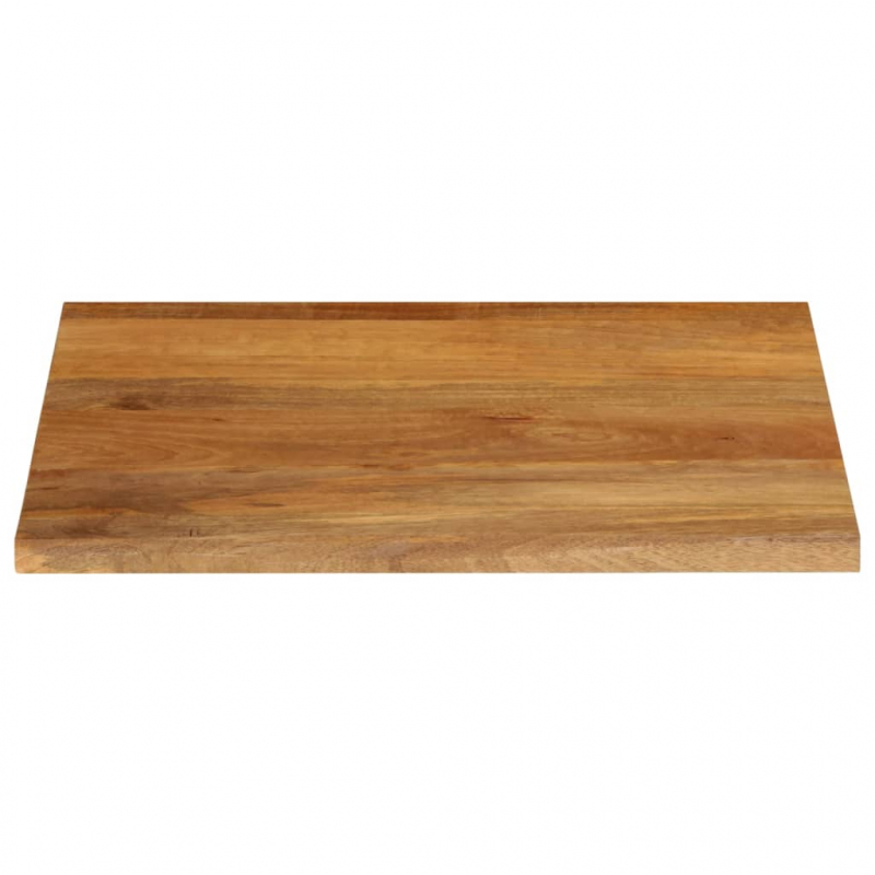 Tischplatte mit Baumkante 80x80x2,5 cm Massivholz Mango
