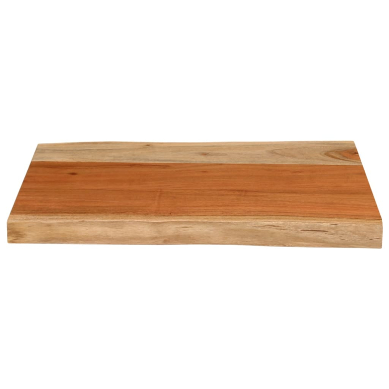 Tischplatte 50x40x3,8 cm Rechteckig Massivholz Akazie Baumkante