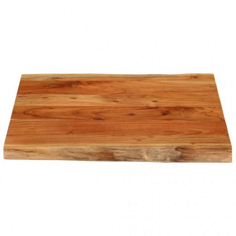 Tischplatte 60x60x3,8cm Quadratisch Massivholz Akazie Baumkante