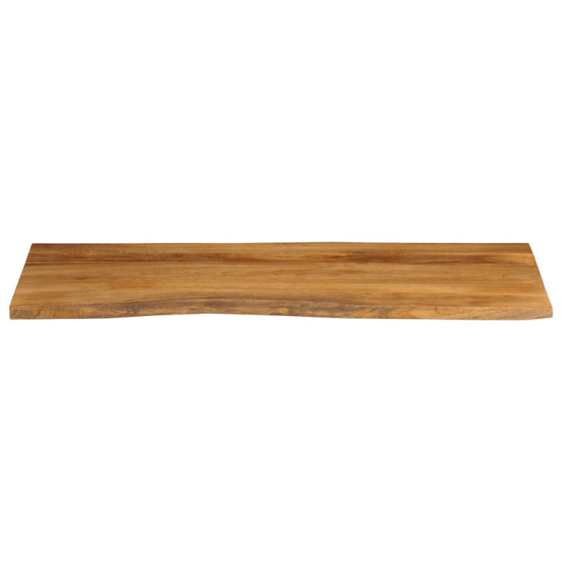 Tischplatte mit Baumkante 140x60x2,5 cm Massivholz Mango