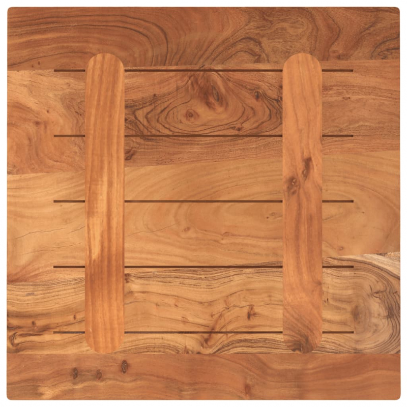 Tischplatte 50x50x3,8 cm Quadratisch Massivholz Akazie