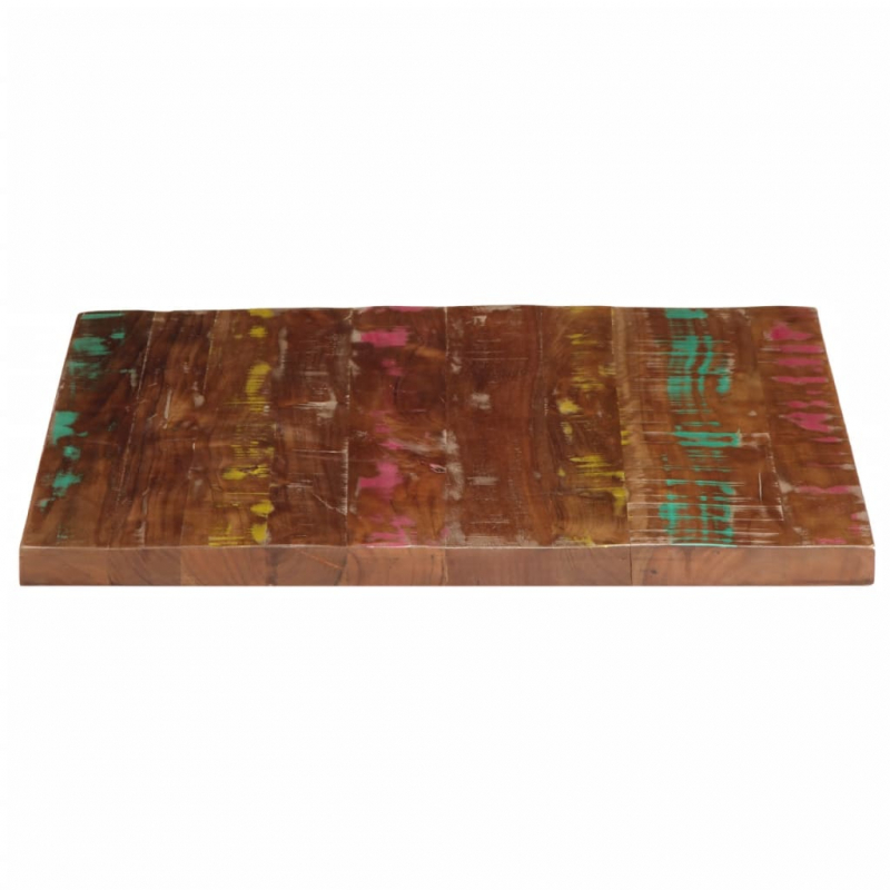Tischplatte 70x70x3,8 cm Quadratisch Altholz Massiv
