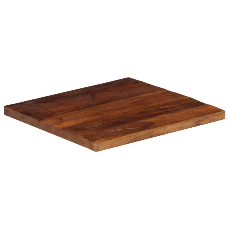 Tischplatte 50x50x2,5 cm Quadratisch Altholz Massiv