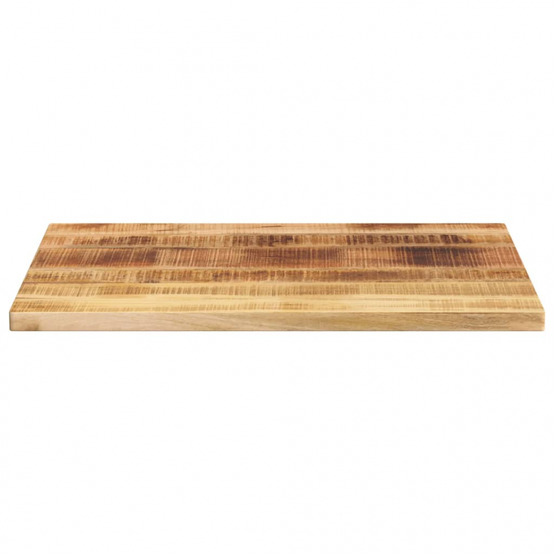 Tischplatte 70x50x3,8 cm Rechteckig Raues Massivholz Mango
