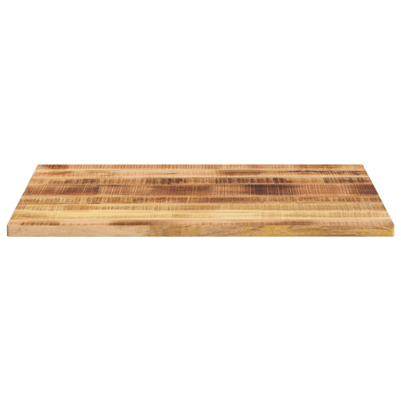 Tischplatte 90x80x3,8 cm Rechteckig Raues Massivholz Mango